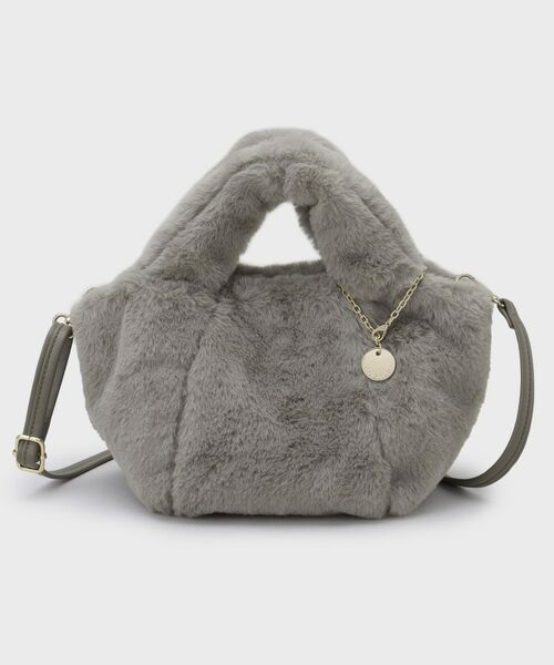 OPAQUE.CLIP / オペーク ドット クリップ トートバッグ | 【2WAY】フェイクファーミドルトートバッグ | 詳細14