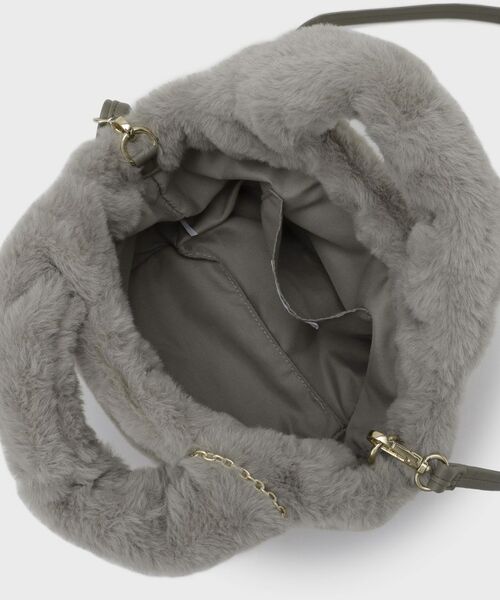 OPAQUE.CLIP / オペーク ドット クリップ トートバッグ | 【2WAY】フェイクファーミドルトートバッグ | 詳細18