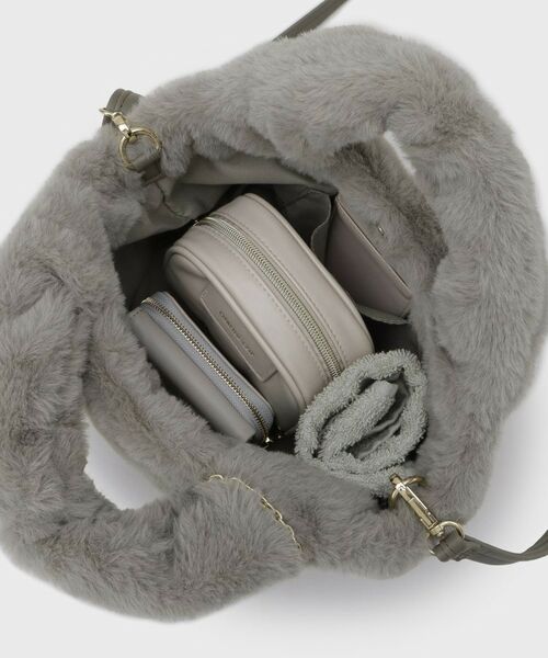 OPAQUE.CLIP / オペーク ドット クリップ トートバッグ | 【2WAY】フェイクファーミドルトートバッグ | 詳細22