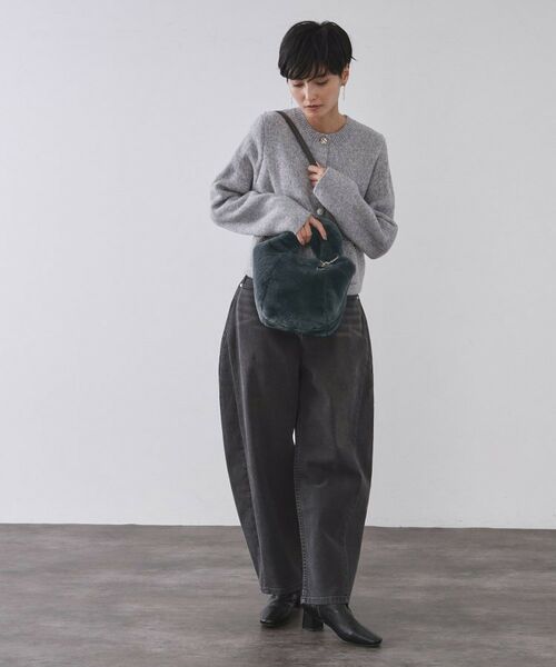 OPAQUE.CLIP / オペーク ドット クリップ トートバッグ | 【2WAY】フェイクファーミドルトートバッグ | 詳細6