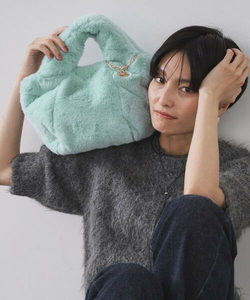 OPAQUE.CLIP / オペーク ドット クリップ トートバッグ | 【2WAY】フェイクファーミドルトートバッグ | 詳細7