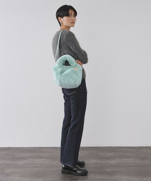 OPAQUE.CLIP / オペーク ドット クリップ トートバッグ | 【2WAY】フェイクファーミドルトートバッグ | 詳細8