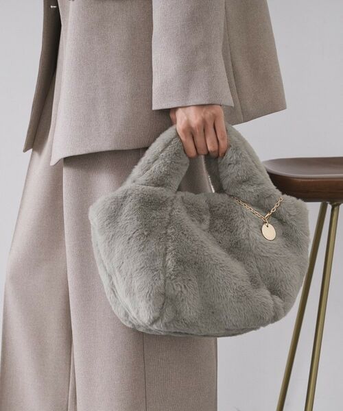 OPAQUE.CLIP / オペーク ドット クリップ トートバッグ | 【2WAY】フェイクファーミドルトートバッグ | 詳細9