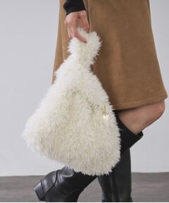 OPAQUE.CLIP / オペーク ドット クリップ ハンドバッグ | ラム風フェイクファーハンドバッグ