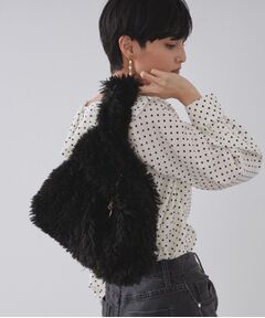 OPAQUE.CLIP / オペーク ドット クリップ ハンドバッグ | ラム風フェイクファーハンドバッグ