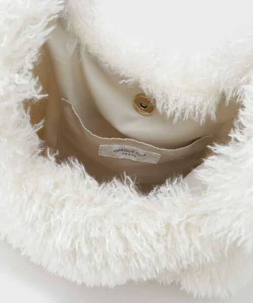 OPAQUE.CLIP / オペーク ドット クリップ ハンドバッグ | ラム風フェイクファーハンドバッグ | 詳細18