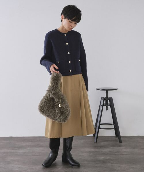 OPAQUE.CLIP / オペーク ドット クリップ ハンドバッグ | ラム風フェイクファーハンドバッグ | 詳細7