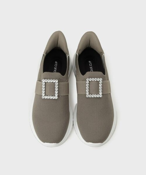 OPAQUE.CLIP / オペーク ドット クリップ スニーカー | 【軽量】ビジュー付きニットスニーカー | 詳細4