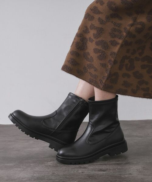 OPAQUE.CLIP / オペーク ドット クリップ ブーツ(ショート丈) | 【生活防水】厚底タンクソールストレッチブーツ | 詳細7