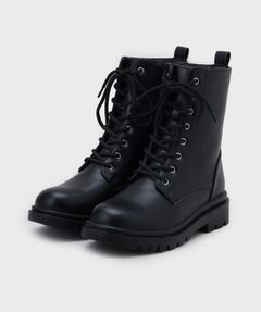 OPAQUE.CLIP / オペーク ドット クリップ ブーツ（ショート丈） | 【生活防水】厚底タンクソールレースアップブーツ