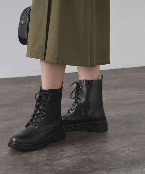 OPAQUE.CLIP / オペーク ドット クリップ ブーツ(ショート丈) | 【生活防水】厚底タンクソールレースアップブーツ | 詳細8