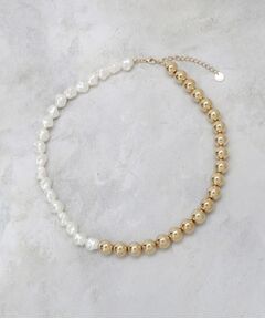 OPAQUE.CLIP / オペーク ドット クリップ ネックレス・ペンダント・チョーカー | メタル×フェイクパール ショートネックレス