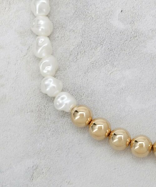 OPAQUE.CLIP / オペーク ドット クリップ ネックレス・ペンダント・チョーカー | メタル×フェイクパール ショートネックレス | 詳細2