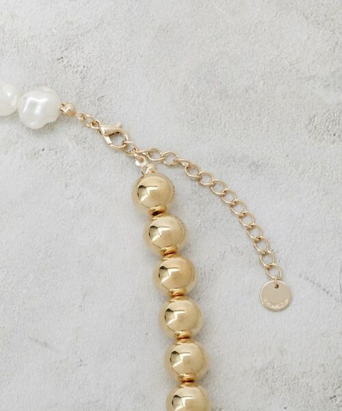 OPAQUE.CLIP / オペーク ドット クリップ ネックレス・ペンダント・チョーカー | メタル×フェイクパール ショートネックレス | 詳細3