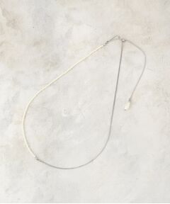 OPAQUE.CLIP / オペーク ドット クリップ ネックレス・ペンダント・チョーカー | フェイクパール×チェーンスライドネックレス