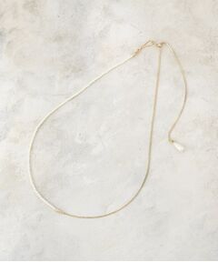 OPAQUE.CLIP / オペーク ドット クリップ ネックレス・ペンダント・チョーカー | フェイクパール×チェーンスライドネックレス