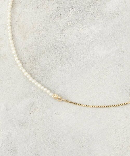 OPAQUE.CLIP / オペーク ドット クリップ ネックレス・ペンダント・チョーカー | フェイクパール×チェーンスライドネックレス | 詳細1