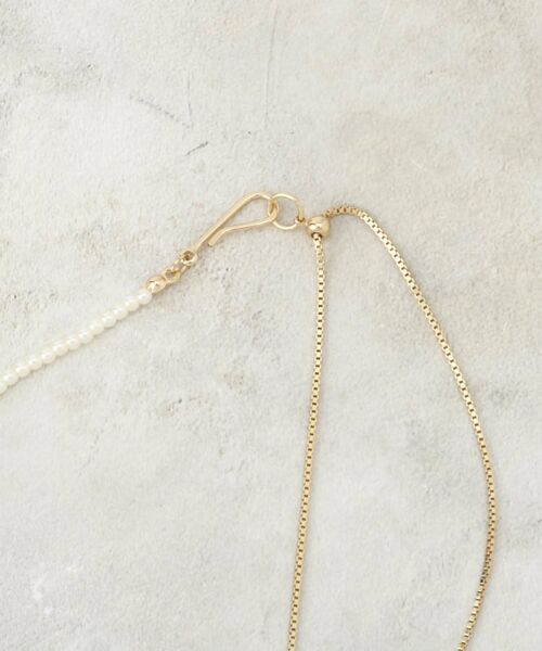 OPAQUE.CLIP / オペーク ドット クリップ ネックレス・ペンダント・チョーカー | フェイクパール×チェーンスライドネックレス | 詳細4