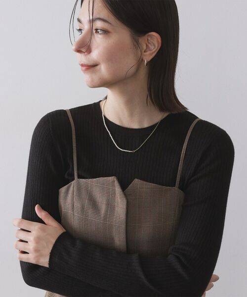 OPAQUE.CLIP / オペーク ドット クリップ ネックレス・ペンダント・チョーカー | フェイクパール×チェーンスライドネックレス | 詳細5