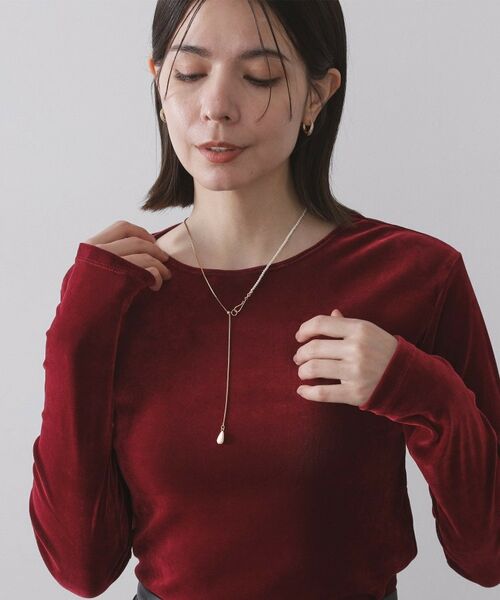 OPAQUE.CLIP / オペーク ドット クリップ ネックレス・ペンダント・チョーカー | フェイクパール×チェーンスライドネックレス | 詳細7