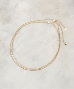 OPAQUE.CLIP / オペーク ドット クリップ ネックレス・ペンダント・チョーカー | 【2SET】チェーンバー2連ネックレス