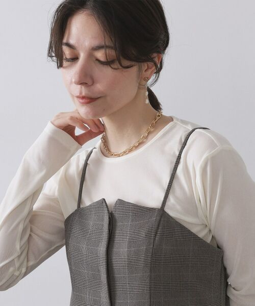 OPAQUE.CLIP / オペーク ドット クリップ ネックレス・ペンダント・チョーカー | ボリュームダブルチェーンネックレス | 詳細4