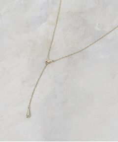 OPAQUE.CLIP / オペーク ドット クリップ ネックレス・ペンダント・チョーカー | しずくメタルY字スライドチェーンネックレス