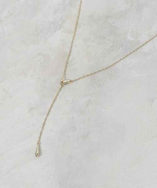 OPAQUE.CLIP / オペーク ドット クリップ ネックレス・ペンダント・チョーカー | しずくメタルY字スライドチェーンネックレス | 詳細1