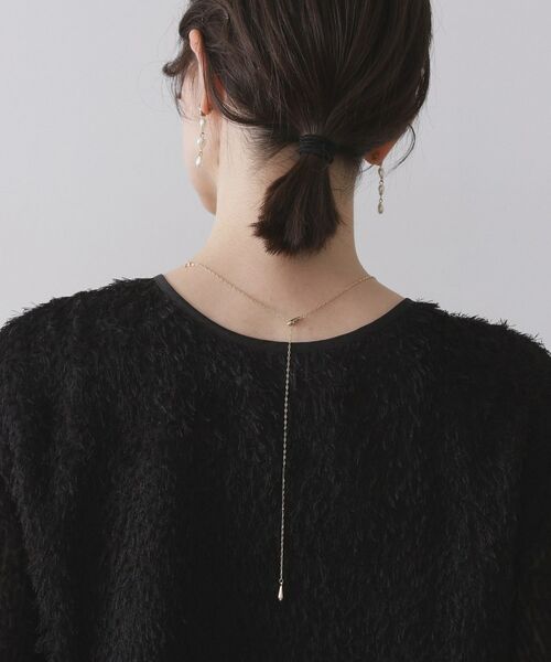 OPAQUE.CLIP / オペーク ドット クリップ ネックレス・ペンダント・チョーカー | しずくメタルY字スライドチェーンネックレス | 詳細5