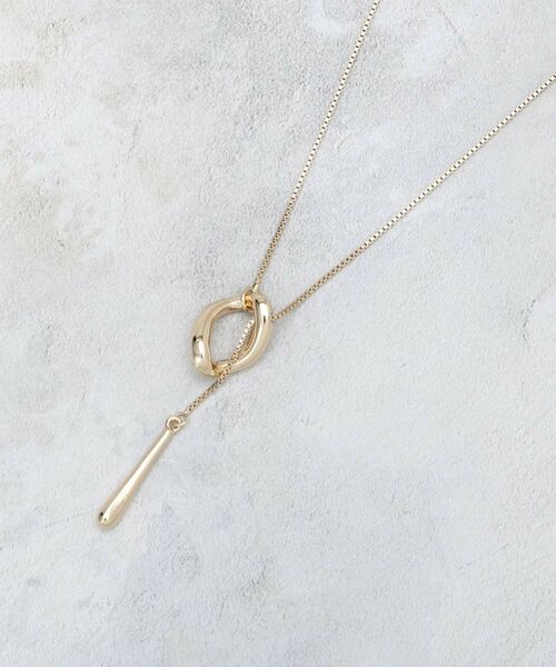 OPAQUE.CLIP / オペーク ドット クリップ ネックレス・ペンダント・チョーカー | Y字リングしずくメタルネックレス | 詳細1