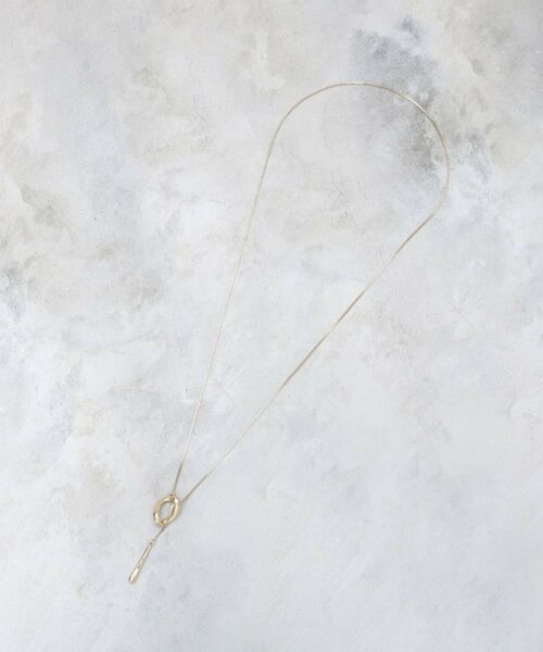 OPAQUE.CLIP / オペーク ドット クリップ ネックレス・ペンダント・チョーカー | Y字リングしずくメタルネックレス | 詳細2