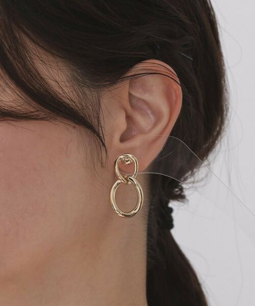 OPAQUE.CLIP / オペーク ドット クリップ ピアス・イヤリング | メタルリング2連ピアス | 詳細4