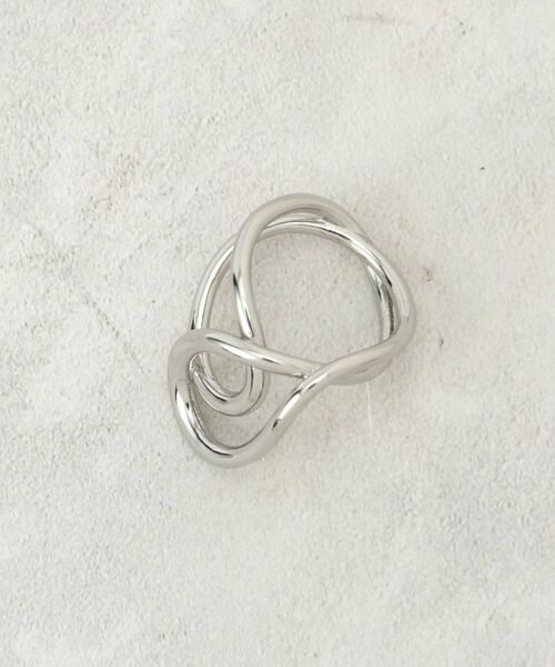 OPAQUE.CLIP / オペーク ドット クリップ リング | ニュアンスメタルラインリング（シルバー(006)）