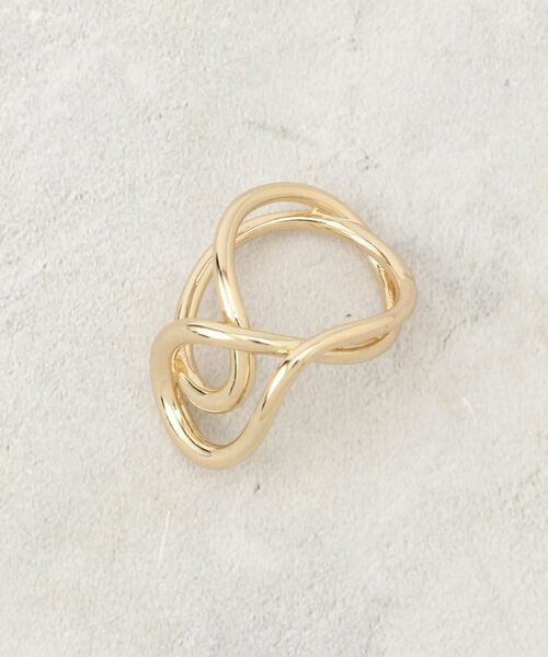 OPAQUE.CLIP / オペーク ドット クリップ リング | ニュアンスメタルラインリング（ゴールド(007)）