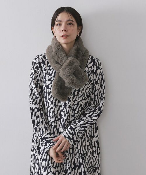 OPAQUE.CLIP / オペーク ドット クリップ マフラー・ショール・スヌード・ストール | フェイクファー差し込みティペット | 詳細6