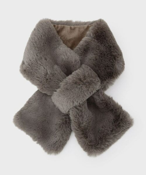 OPAQUE. CLIP/オペーク ドット クリップ フェイクファー差し込みティペット モカブラウン(042) 00