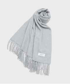 OPAQUE.CLIP / オペーク ドット クリップ マフラー・ショール・スヌード・ストール | 大判無地フリンジボリュームストール