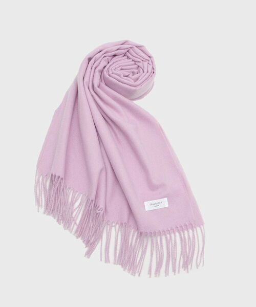 OPAQUE.CLIP / オペーク ドット クリップ マフラー・ショール・スヌード・ストール | 大判無地フリンジボリュームストール | 詳細1