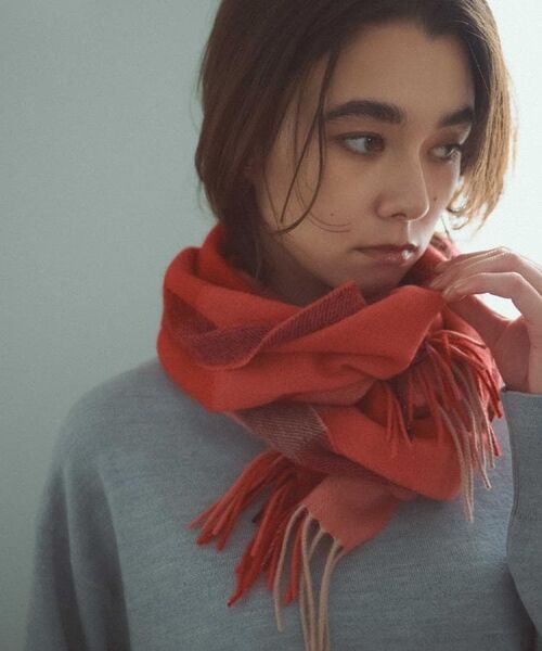 OPAQUE.CLIP / オペーク ドット クリップ マフラー・ショール・スヌード・ストール | ウール100%マフラー【12col/洗える】 | 詳細9