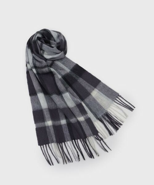 OPAQUE.CLIP / オペーク ドット クリップ マフラー・ショール・スヌード・ストール | ウール100%マフラー【12col/洗える】(ブラック(219))