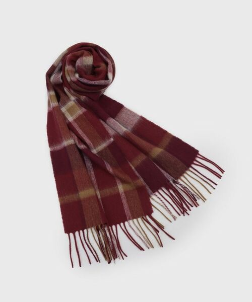 OPAQUE. CLIP/オペーク ドット クリップ ウール100％マフラー【12col/洗える】 ボルドー(264) 00