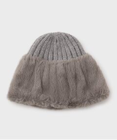 OPAQUE.CLIP / オペーク ドット クリップ ニットキャップ | フェイクファー付きニットワッチ