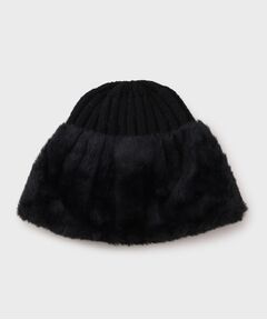 OPAQUE.CLIP / オペーク ドット クリップ ニットキャップ | フェイクファー付きニットワッチ