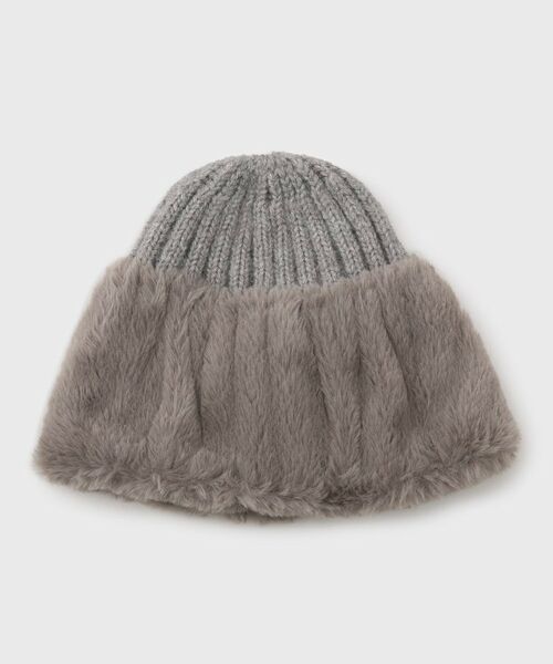OPAQUE.CLIP / オペーク ドット クリップ ニットキャップ | フェイクファー付きニットワッチ | 詳細1