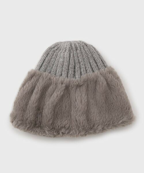 OPAQUE.CLIP / オペーク ドット クリップ ニットキャップ | フェイクファー付きニットワッチ | 詳細2