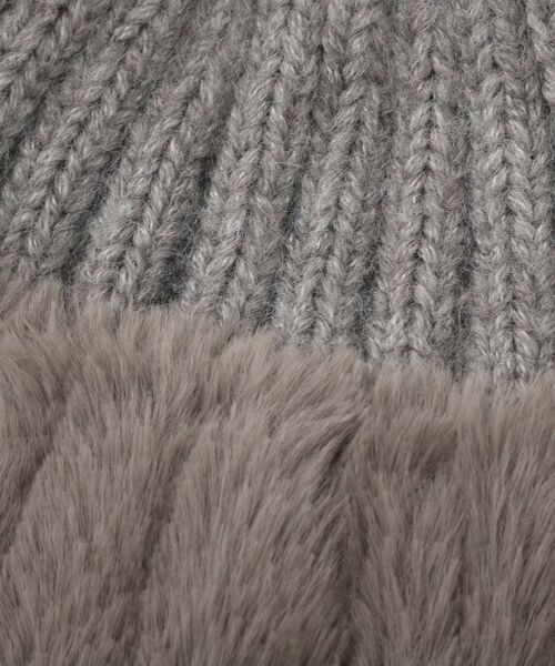 OPAQUE.CLIP / オペーク ドット クリップ ニットキャップ | フェイクファー付きニットワッチ | 詳細3
