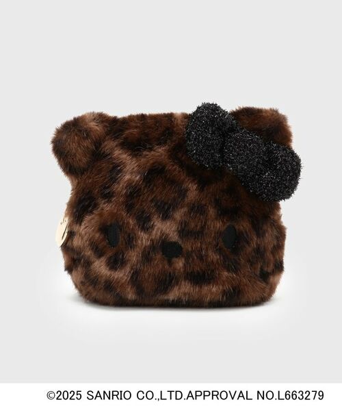 OPAQUE. CLIP/オペーク ドット クリップ 【ハローキティ】フェイス型ふわふわポーチ ブラウン(244) 00 OPAQUE. CLIP/オペーク ドット クリップ 【ハローキティ】フェイス型ふわふわポーチ ブラウン(244) 00