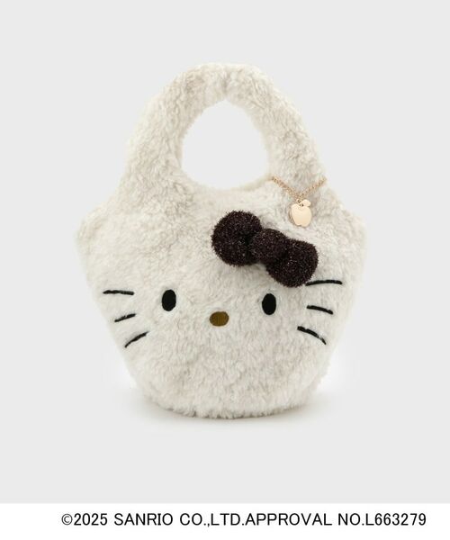 OPAQUE. CLIP/オペーク ドット クリップ 【ハローキティ】ふわふわマルシェバッグ オフホワイト(003) 00 OPAQUE. CLIP/オペーク ドット クリップ 【ハローキティ】ふわふわマルシェバッグ オフホワイト(003) 00