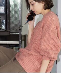 OPAQUE.CLIP / オペーク ドット クリップ ニット・セーター | オーバーサイズ スパンコールニット