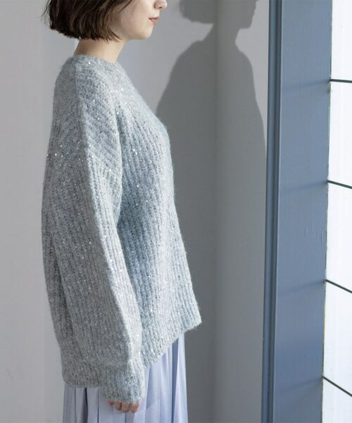 OPAQUE.CLIP / オペーク ドット クリップ ニット・セーター | オーバーサイズ スパンコールニット | 詳細29